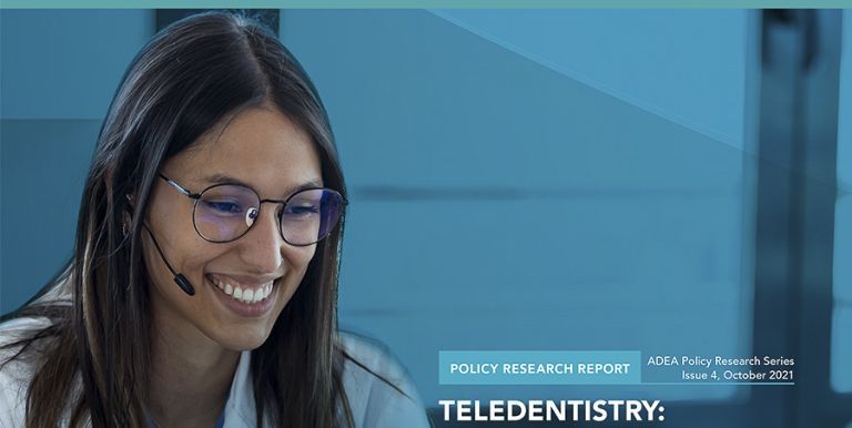 ADEA teledentistry report cover