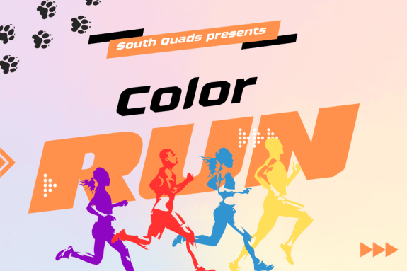 South Quads presents Color run 2023! Run walk or jog around campus while throwing colorful powder! April 1st 1pm - 3pm Starting at the DUC lawn. First 50 students get a free tshirt! Sign up here. UOP Residential Life and Housing