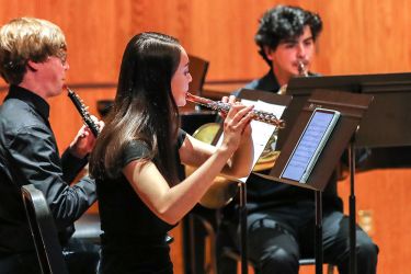 a chamber music recital at University of the Pacific