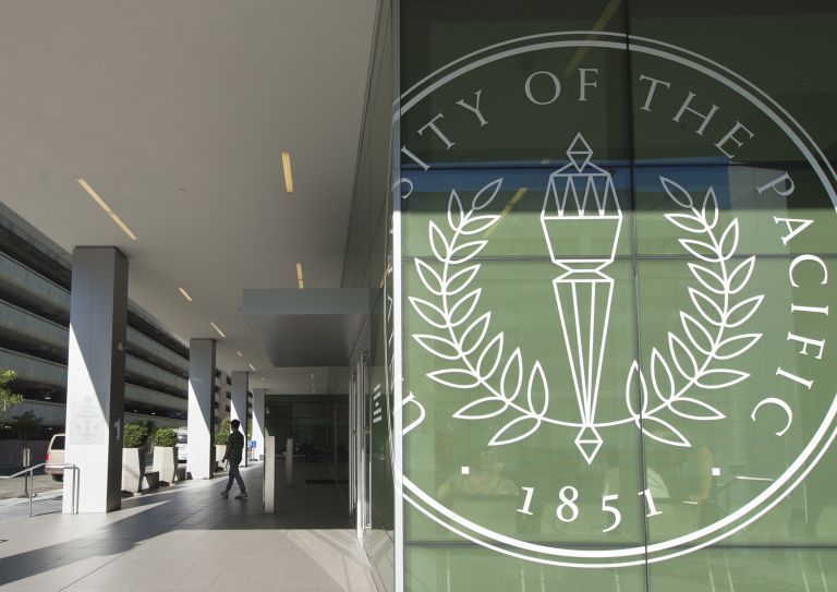 the university of the pacific seal on the san francisco campus