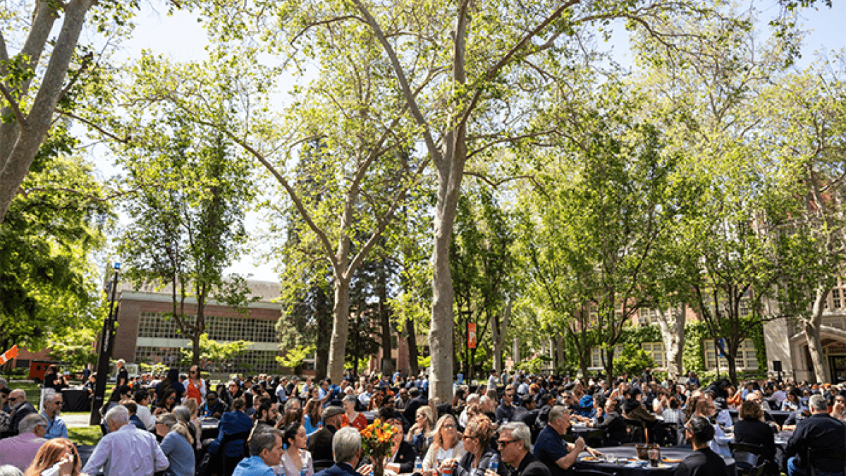University of the Pacific faculty and staff honored at annual years of service luncheon. 