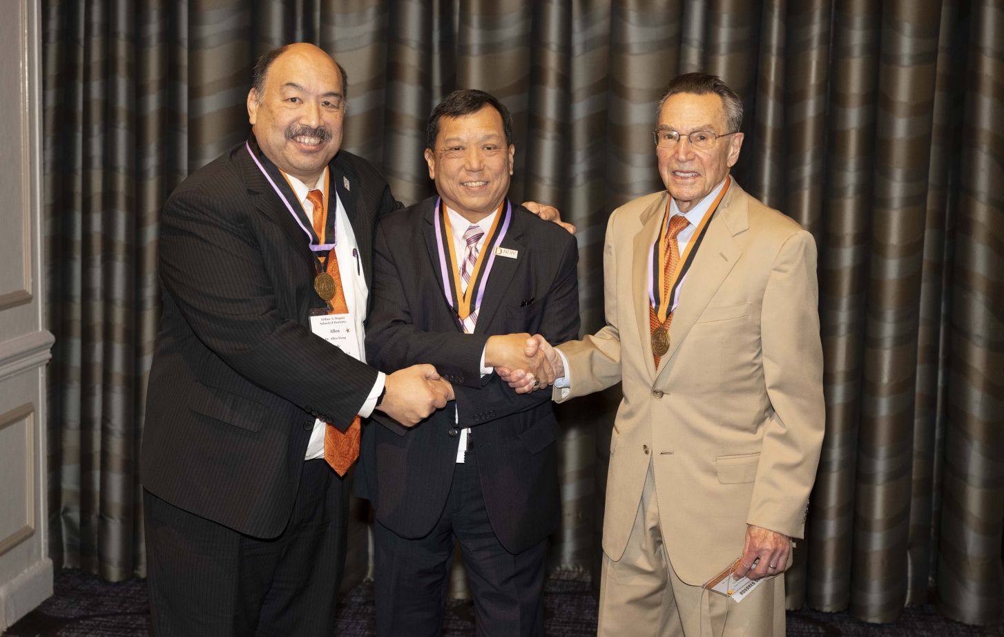 Drs. Allen Wong ’86, Jetson Lee ’84/’86 Ortho and Jack Saroyan ’62 (left to right)