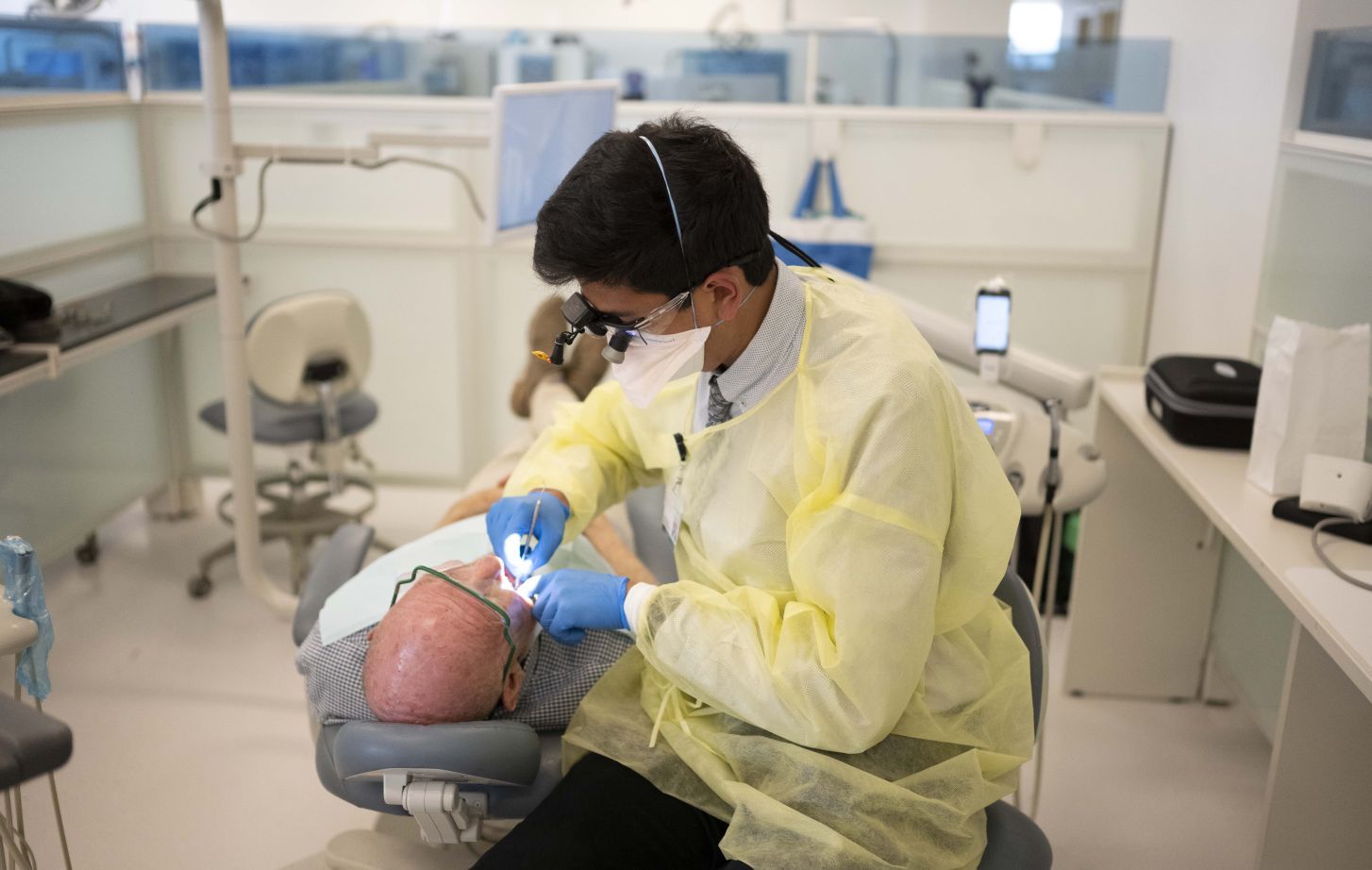 dentist and patient