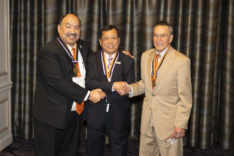 Drs. Allen Wong ’86, Jetson Lee ’84/’86 Ortho and Jack Saroyan ’62 (left to right)