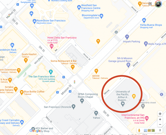 Dugoni School clinic map