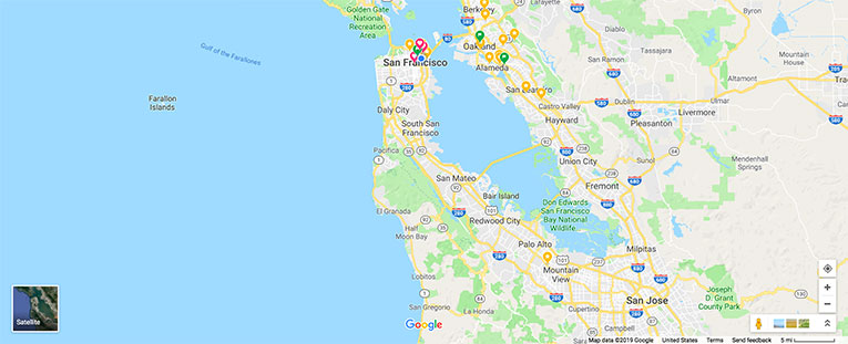 map of the Bay Area